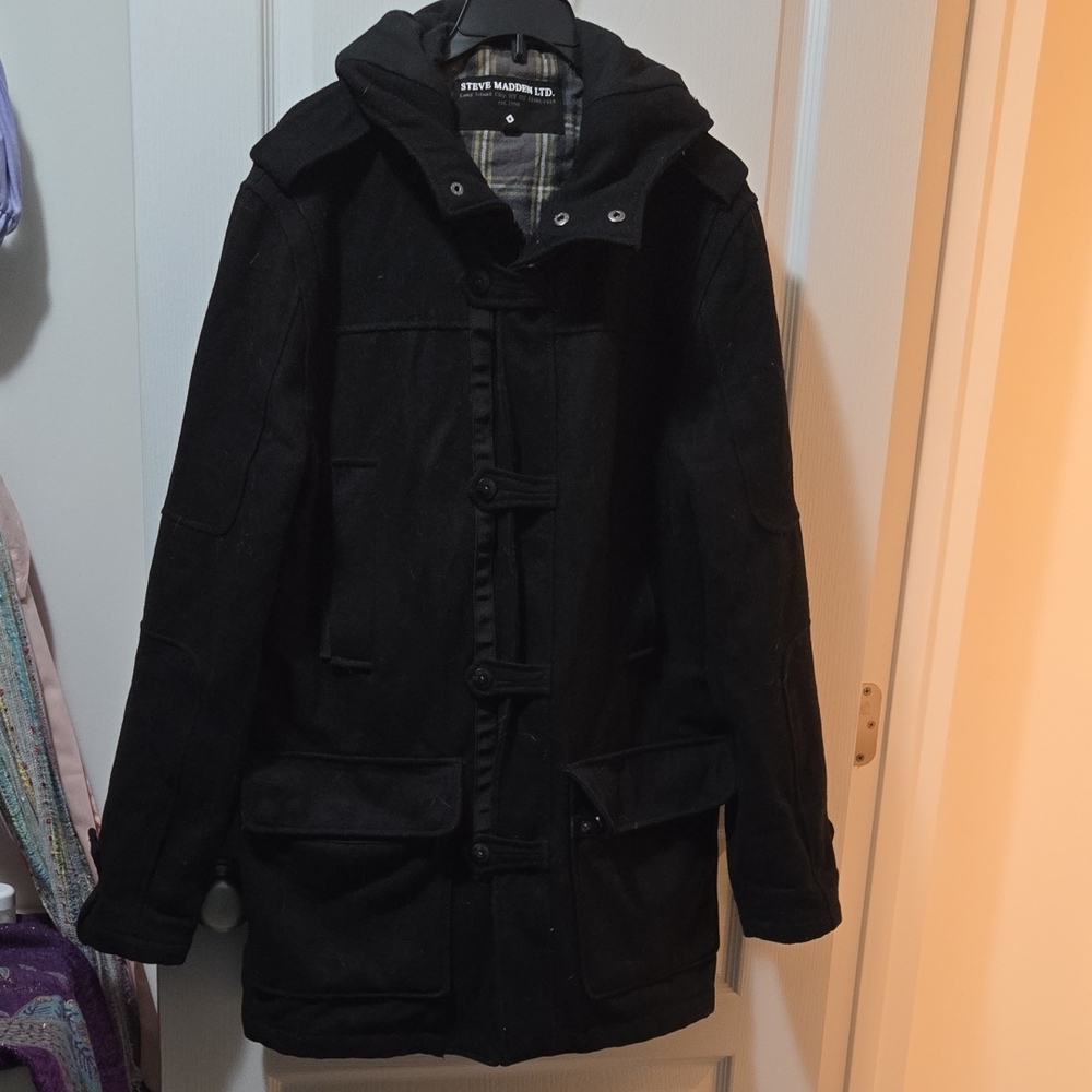 Steve Madden Black Military Field Jacket